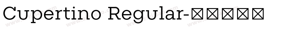 Cupertino Regular字体转换